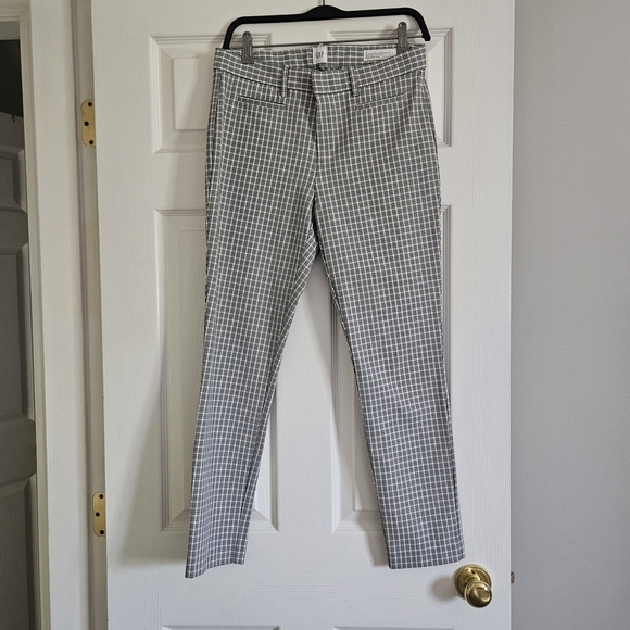 GAP Women's Gray Plaid Trousers - Picture 1 of 7